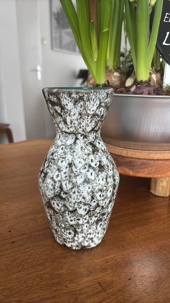 Vintage Duits Vaasje - Keramiek, Ophalen, Gebruikt, Overige kleuren, Aardewerk of Porselein