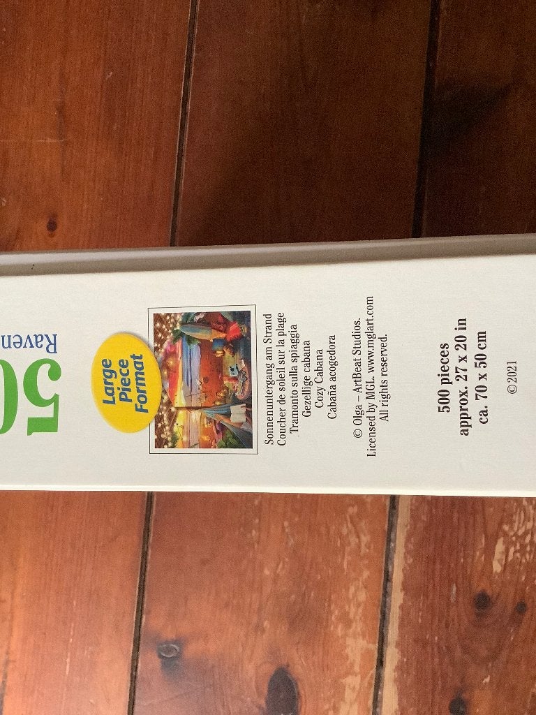 Puzzel 500 xl Gezellige Cabana, Ophalen of Verzenden, 500 t/m 1500 stukjes, Gebruikt, Legpuzzel