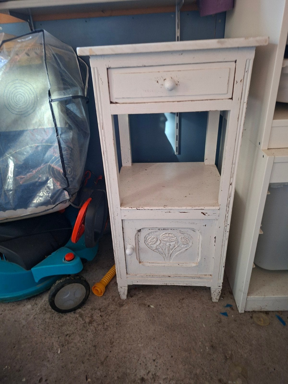 tafeltje met marneren blad, Huis en Inrichting, Ophalen, Gebruikt