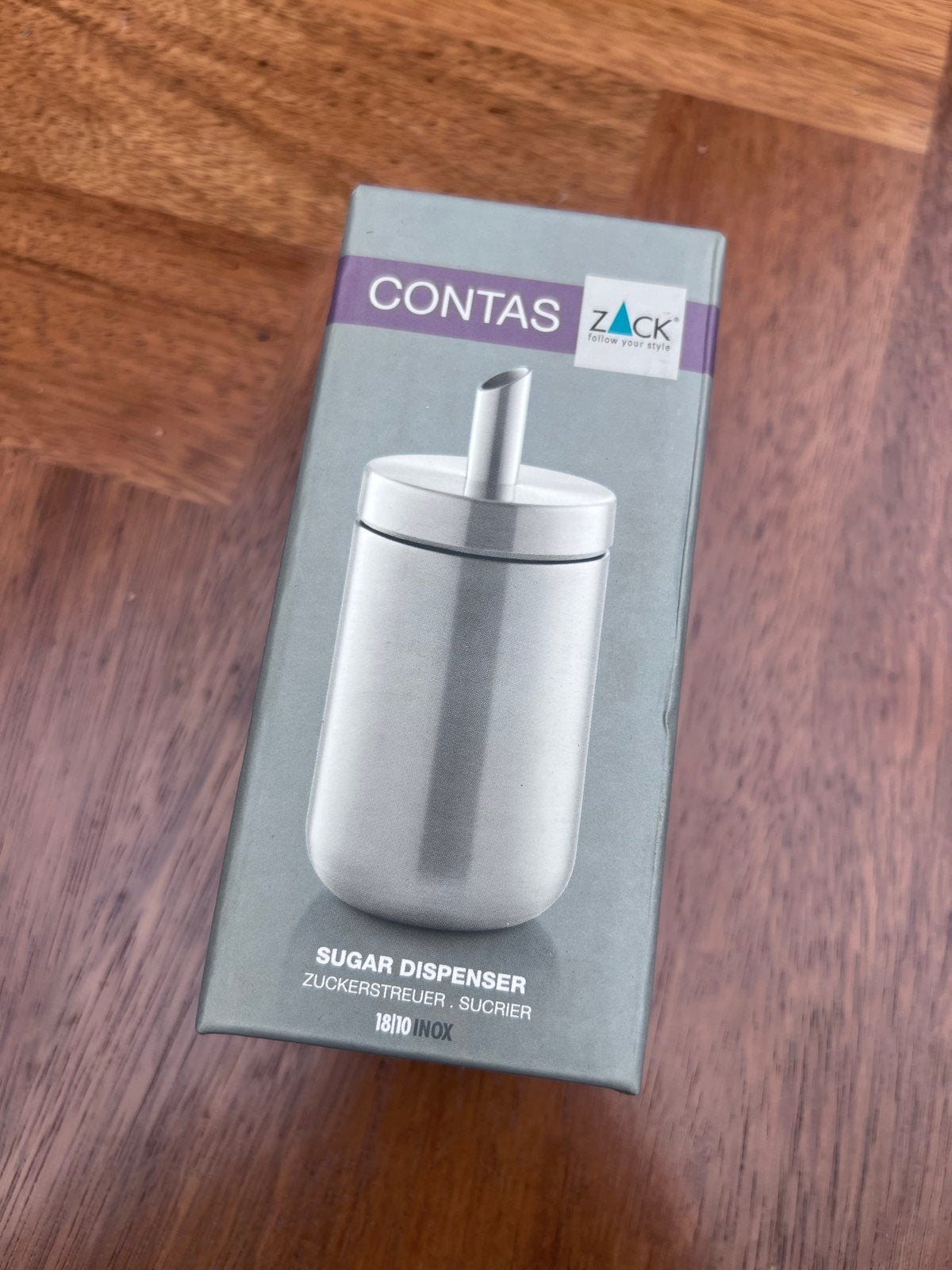 ZACK - Contas Suikerdispenser - Nieuw in doos, Overige typen, Ophalen of Verzenden, Metaal, Overige merken