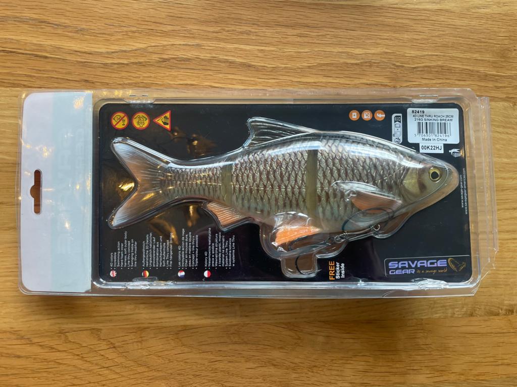 Te koop: Savage Gear line thru 25 cm roach (kleur: bream), Ophalen of Verzenden, Nieuw, Overige typen
