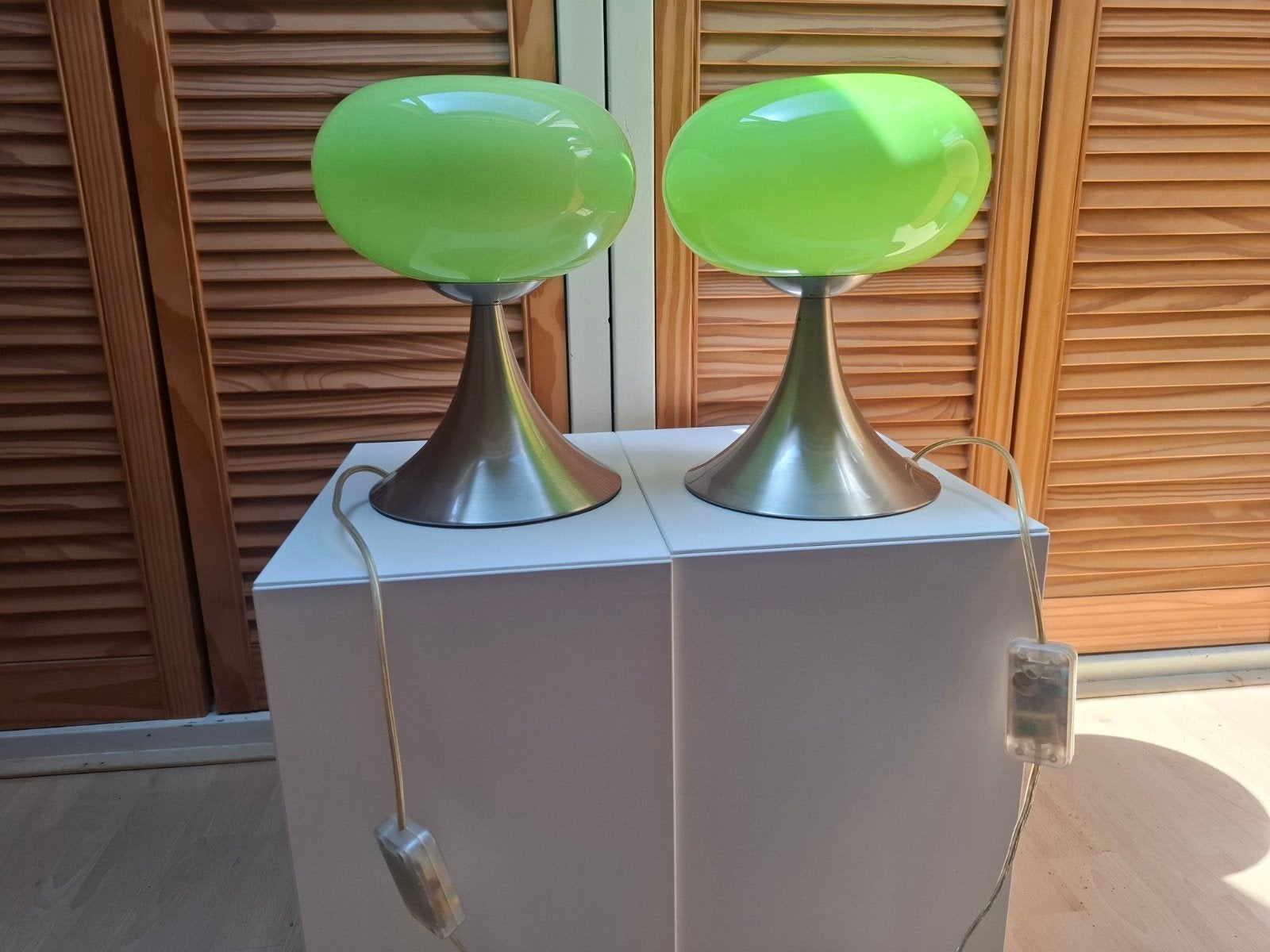 leuchten space age lampen, prijs p.st., Huis en Inrichting, Ophalen, Groen, Dimbaar, 30 cm