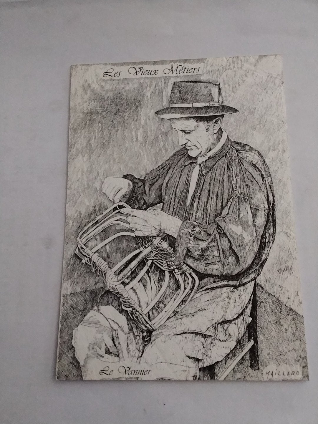 Oude Ansichtkaart: "Le Vannier" - Les Vieux Métiers, Verzamelen, Ophalen of Verzenden, 1980 tot heden, Gelopen