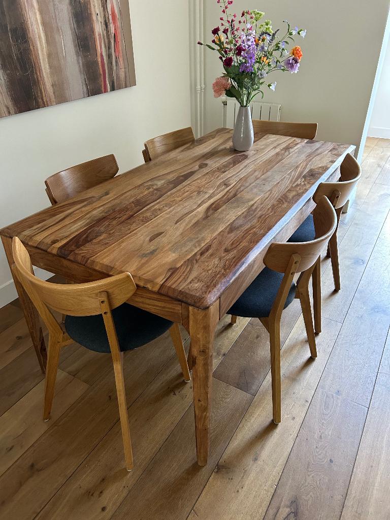 Eettafel 175 x 90, Huis en Inrichting, Tafels | Eettafels, Ophalen, Gebruikt, 50 tot 100 cm, Vijf personen of meer