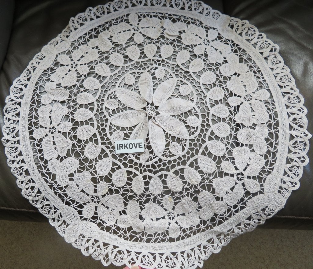BRUSSELS KANTEN KLEED * 62 cm Bloemen *, Verzenden