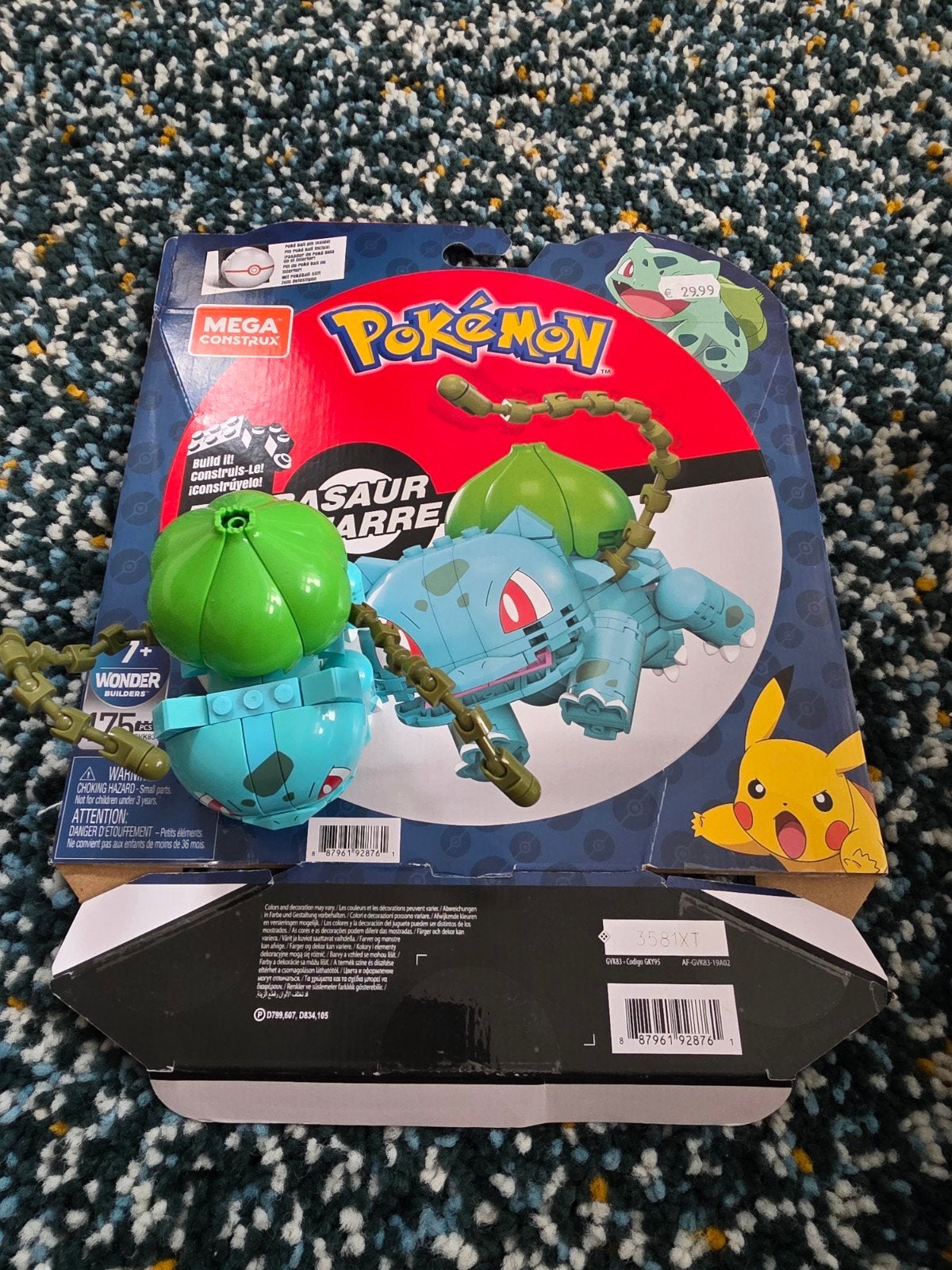 Mega Construx Pokémon Bulbasaur Bouwpakket, Ophalen of Verzenden, Nieuw, Megabloks