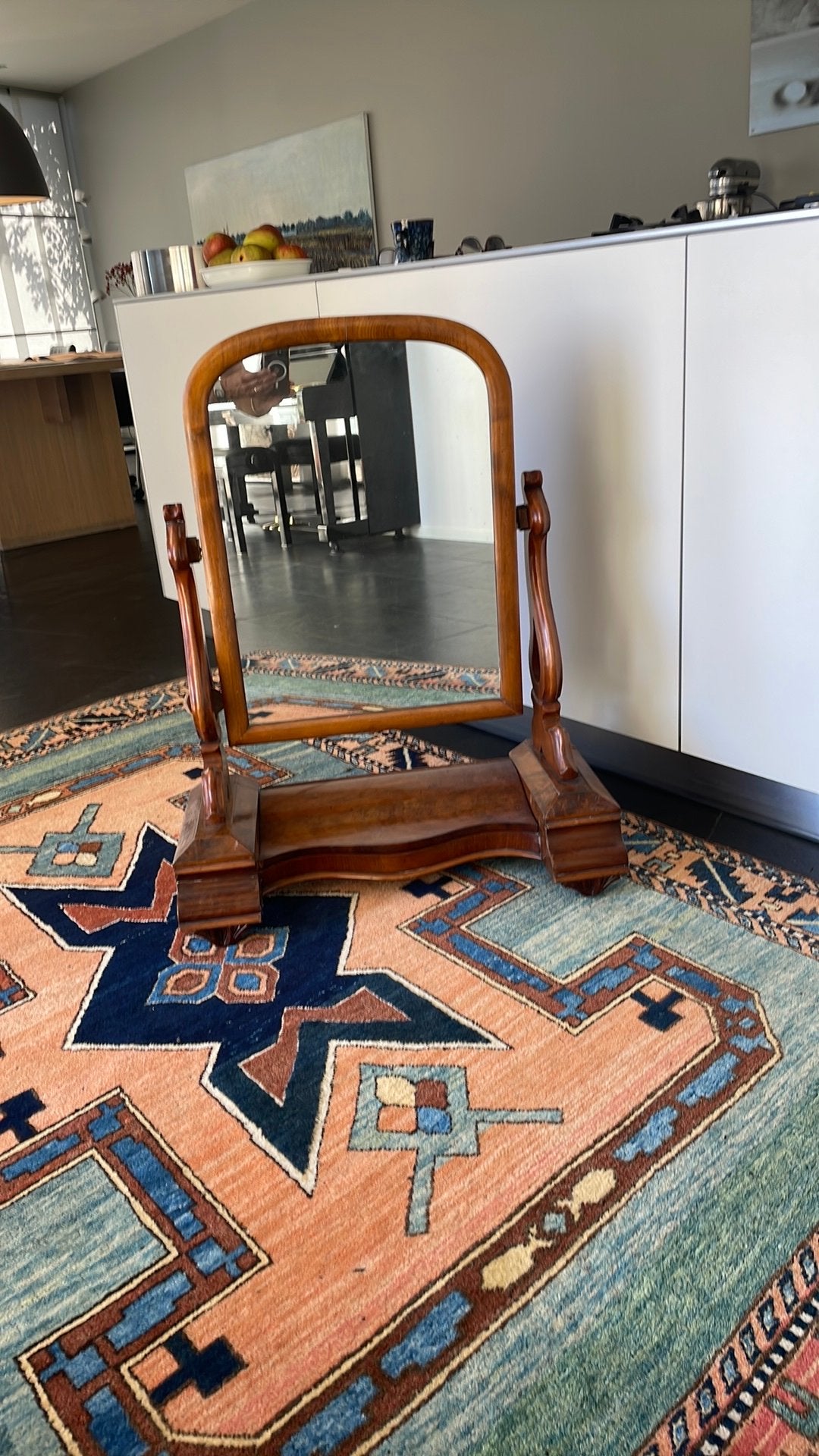 Antieke kaptafel, Ophalen, Rechthoekig, 50 tot 100 cm, 100 tot 150 cm