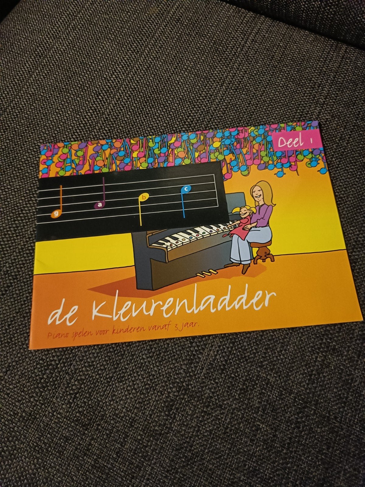 De Kleurenladder Deel 1 - Piano spelen voor kinderen, Overige genres, Les of Cursus, Ophalen of Verzenden, Zo goed als nieuw