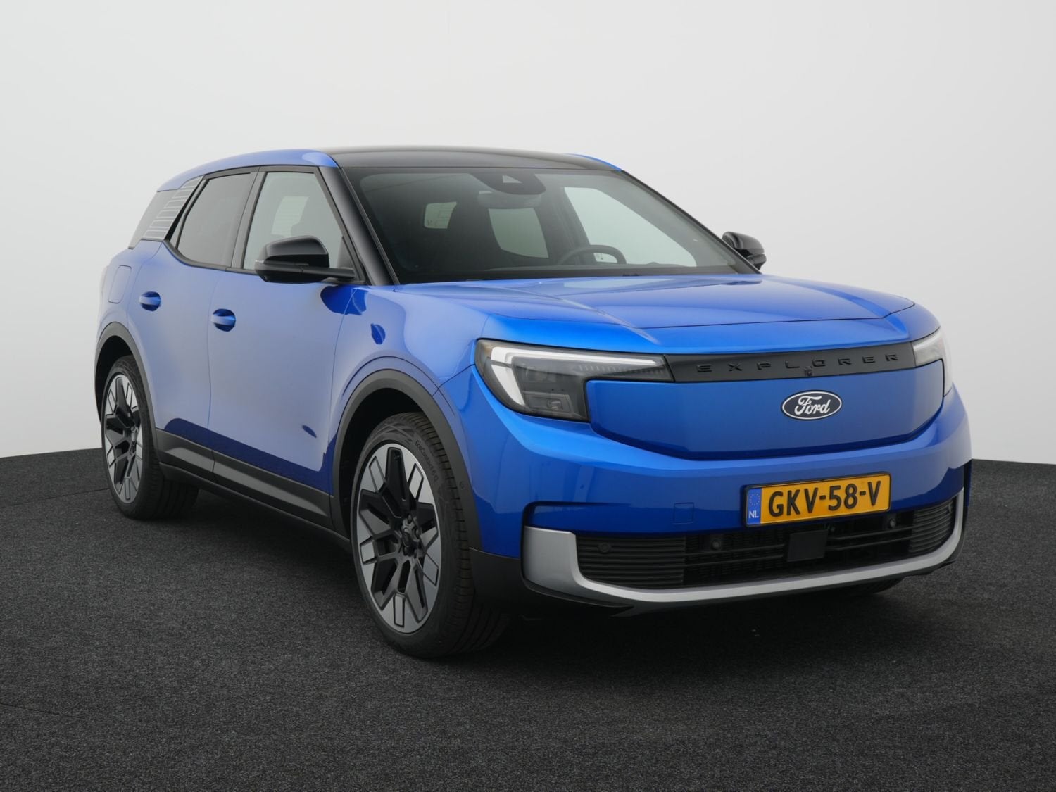 Ford Explorer Premium Extended Range RWD 77 kWh | Trekhaak |, Auto's, Achterwielaandrijving, Gebruikt, Zwart, Blauw