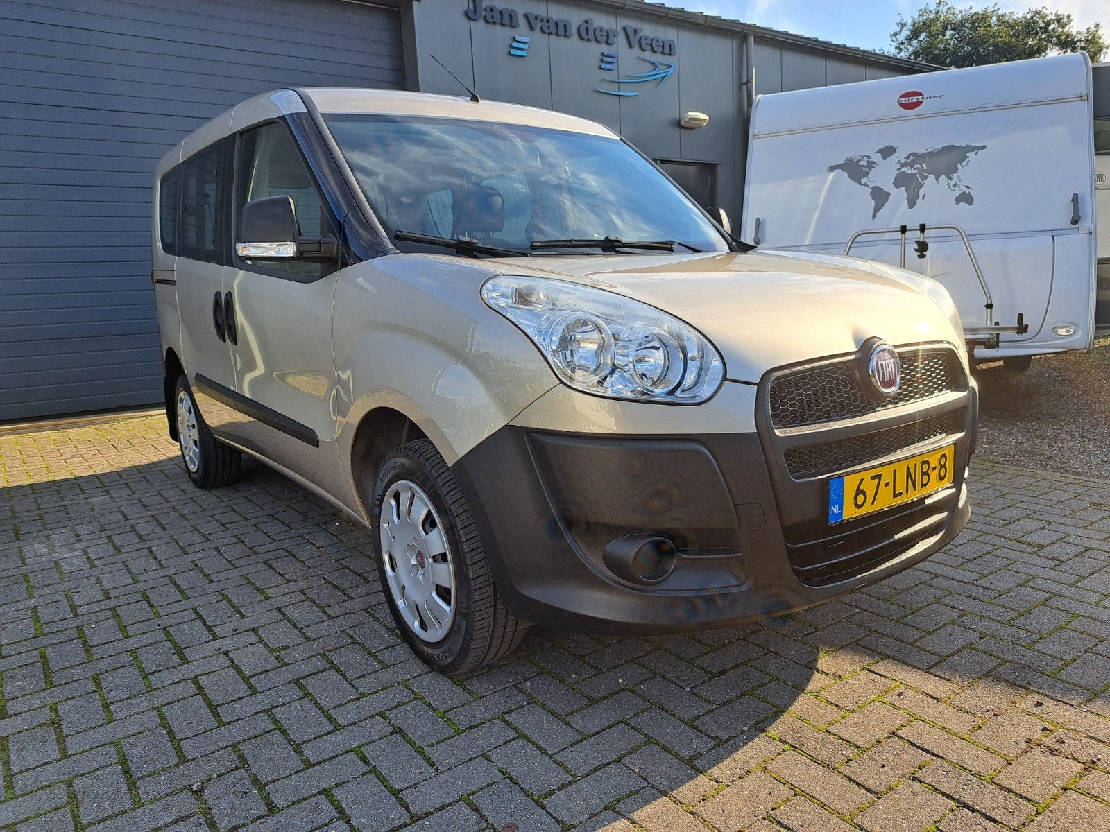 Fiat Doblo 1.4 Active/1e eigenaar/Org-NL/Nwe apk+DB-Riem/NAP, Voorwielaandrijving, Dealer onderhouden, Stof, Doblo