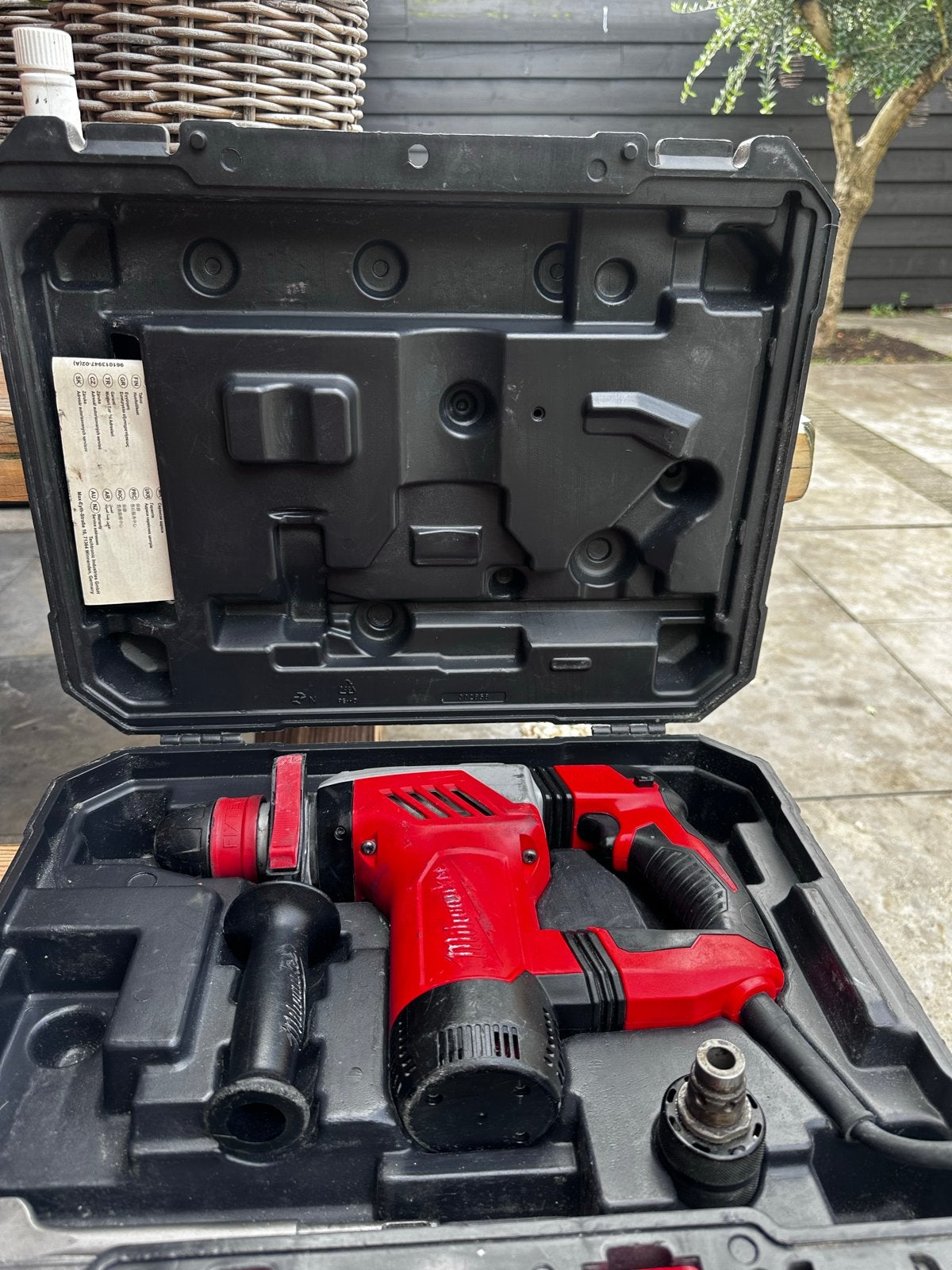 Milwaukee PLH 28 XE Boor- en Breekhamer 800W, Boor- en/of Breekhamer, Ophalen of Verzenden, Klopboormechanisme, Gebruikt
