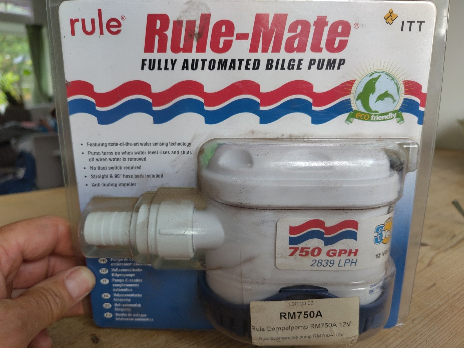 Nieuwe Bilgepomp Dompelpomp Rule Mate RM750A 12 Volt, Ophalen of Verzenden, Nieuw, Motor en Techniek, Zeilboot of Motorboot