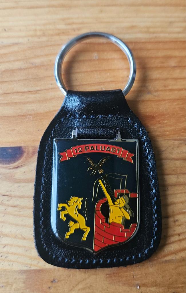 Borstzakhanger 12 Pantser Luchtdoelartilleriebatterij, Ophalen of Verzenden, Landmacht, Nederland, Embleem of Badge