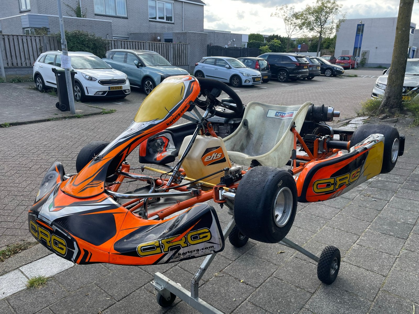 Kart met Honda GX200 motor (9pk), Ophalen, Gebruikt, Kart