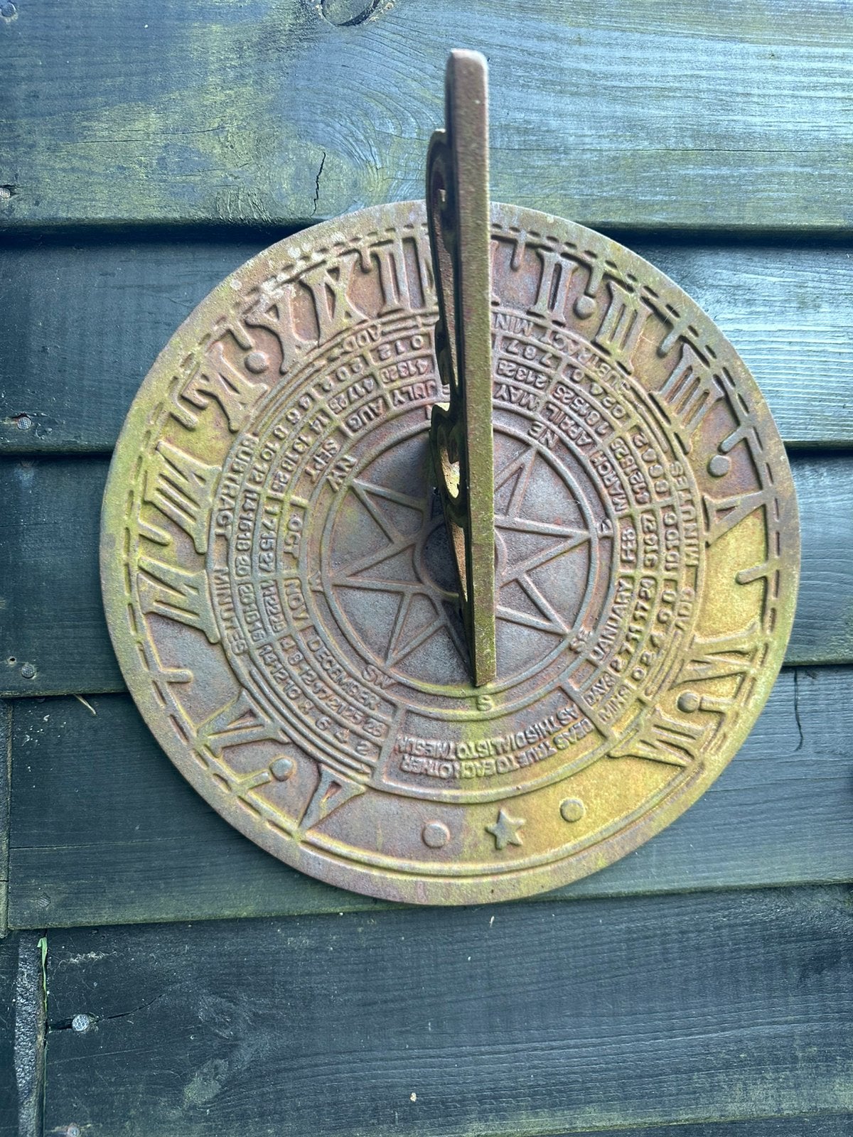 In prijs verlaagd ronde zonnewijzer 35 cm zie omschrijving, Tuin en Terras, Ophalen, Zo goed als nieuw