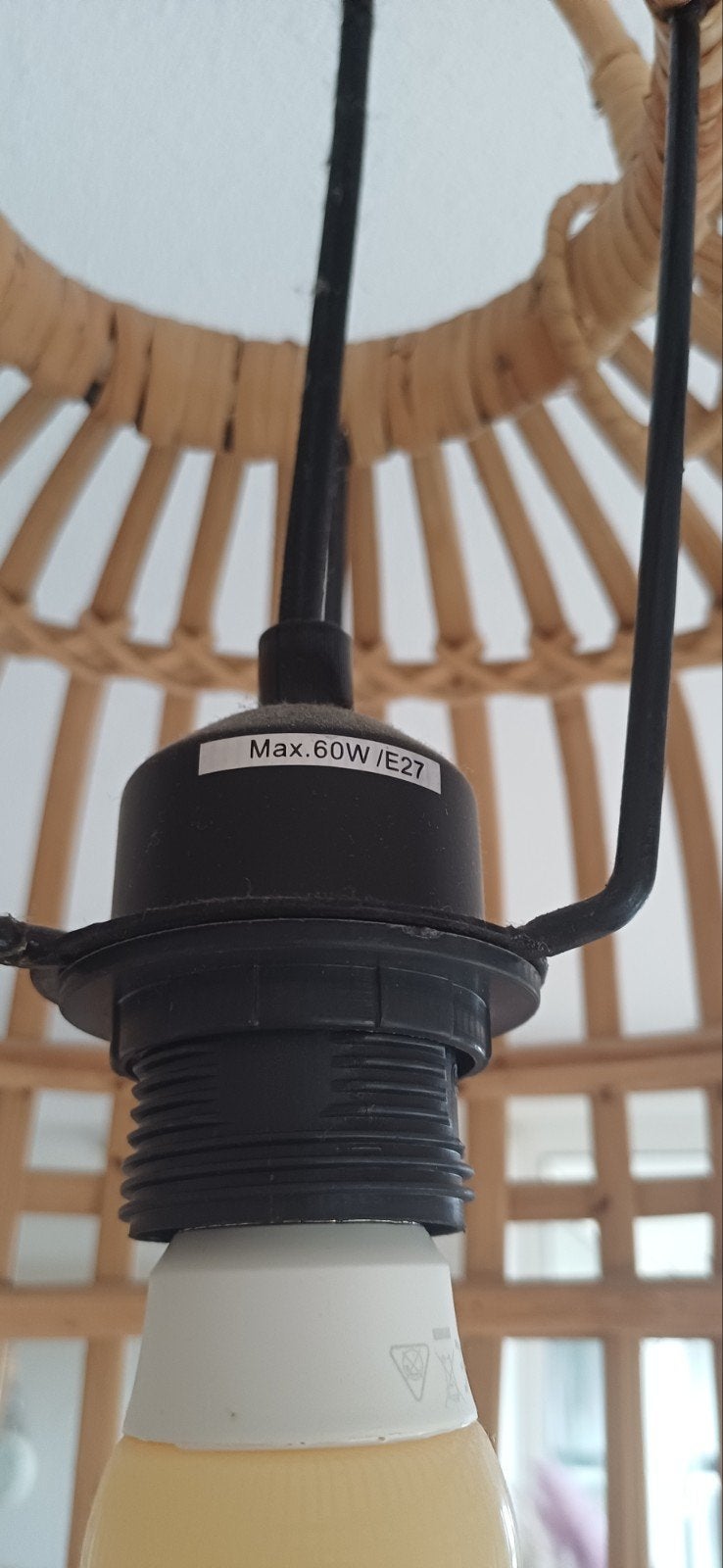 Riviera Maison/ ibiza stijl hanglamp., Ophalen, Zo goed als nieuw, Hout, Ibiza