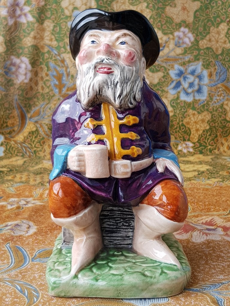 Mooie oude Toby jug uit Engeland van Melba Ware 21 cm., Ophalen of Verzenden