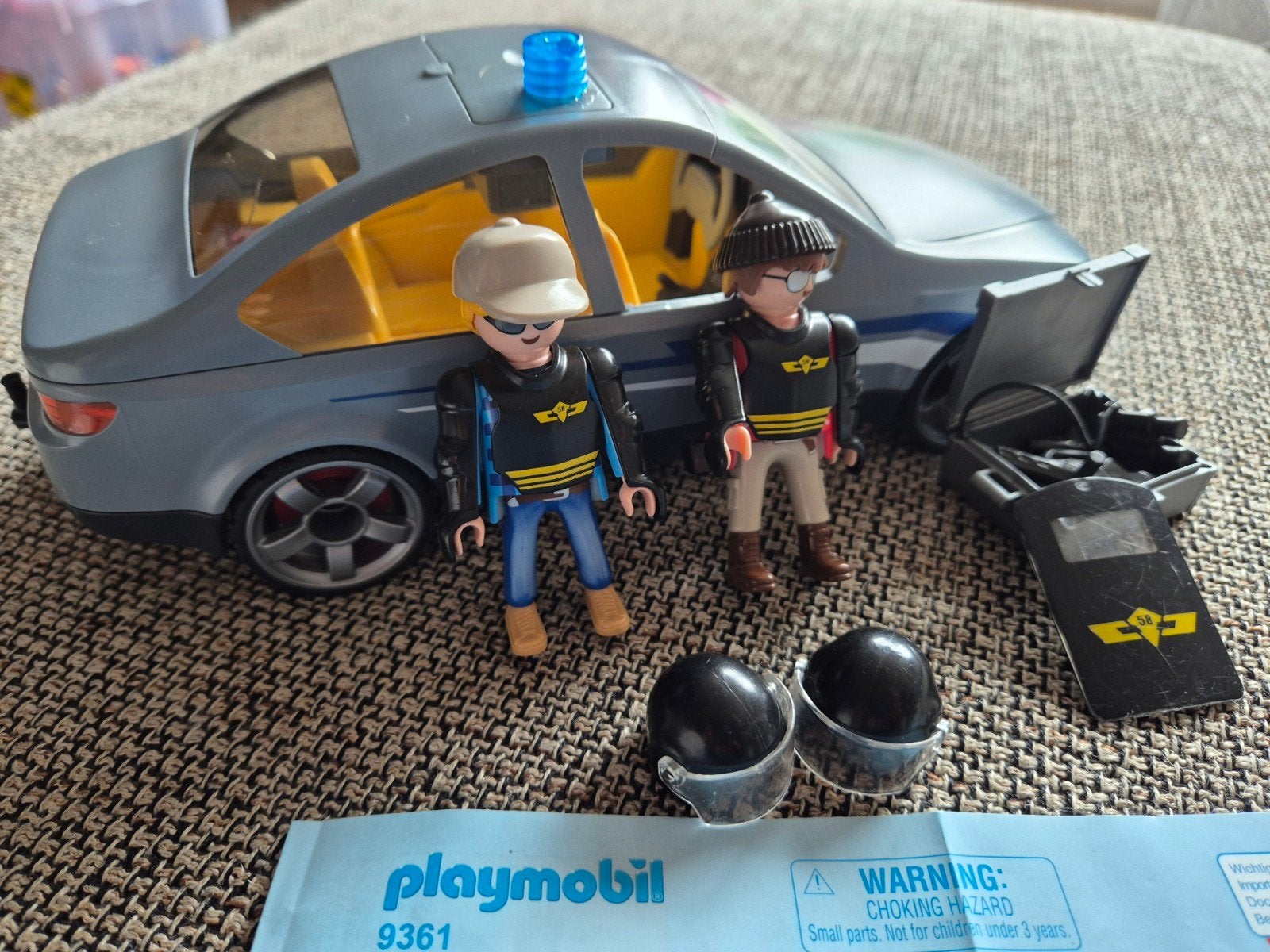Playmobil Politie Auto met Figuren - Set 9361, Ophalen of Verzenden, Zo goed als nieuw, Complete set