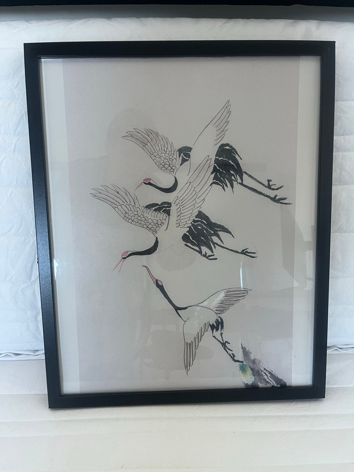 IKEA RIBBA Lijst met Kraanvogels Print, Ophalen, 50 – 75, Minder dan 50 cm, Print