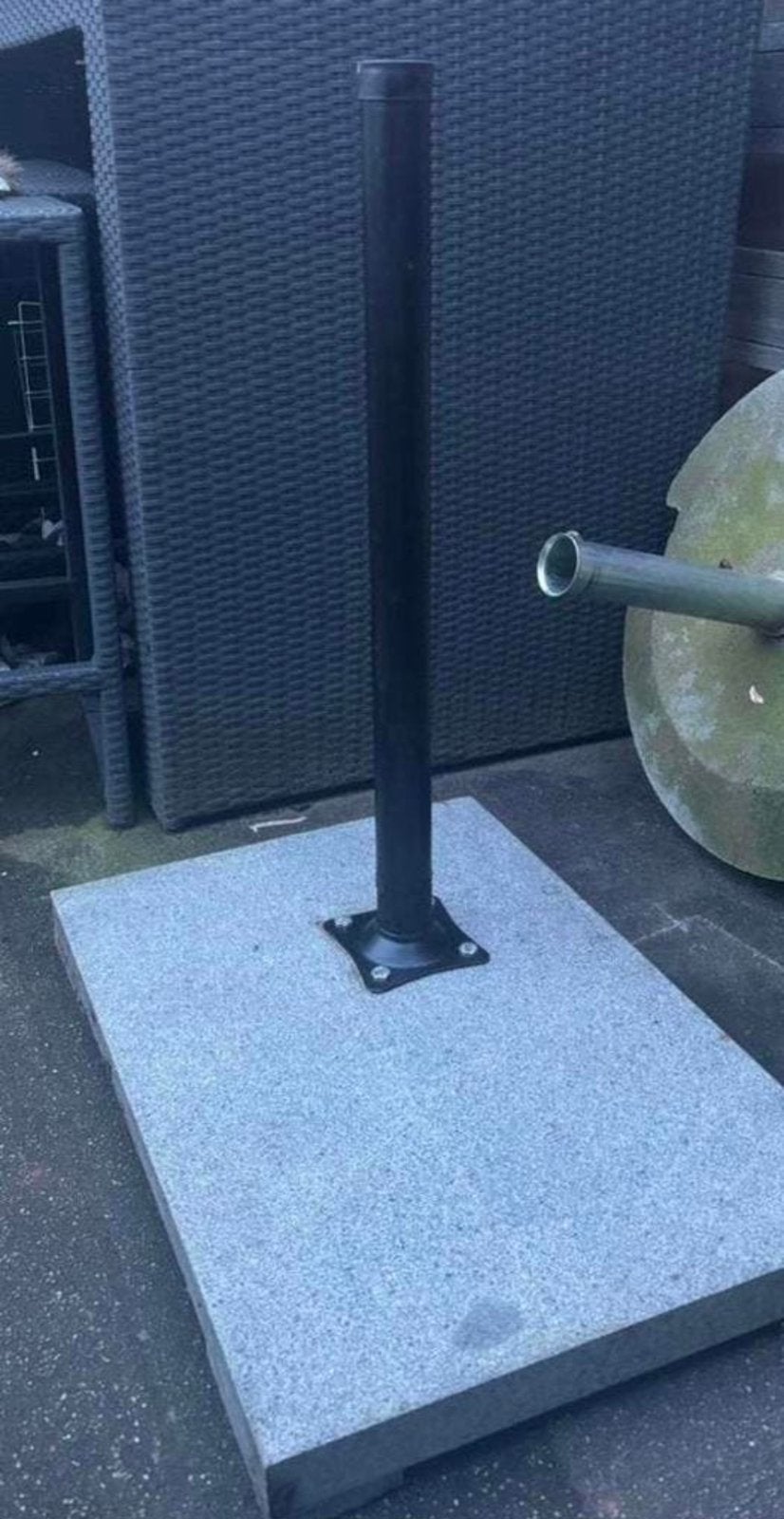 Zware Parasolvoet 50mm Diameter, Ophalen, Gebruikt, Minder dan 1 meter, Parasolvoet