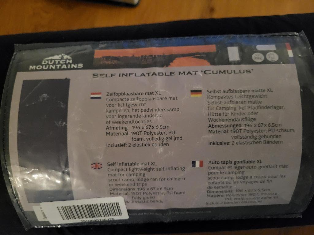 Opblaasbare mat xl., Ophalen, Zo goed als nieuw, 1-persoons