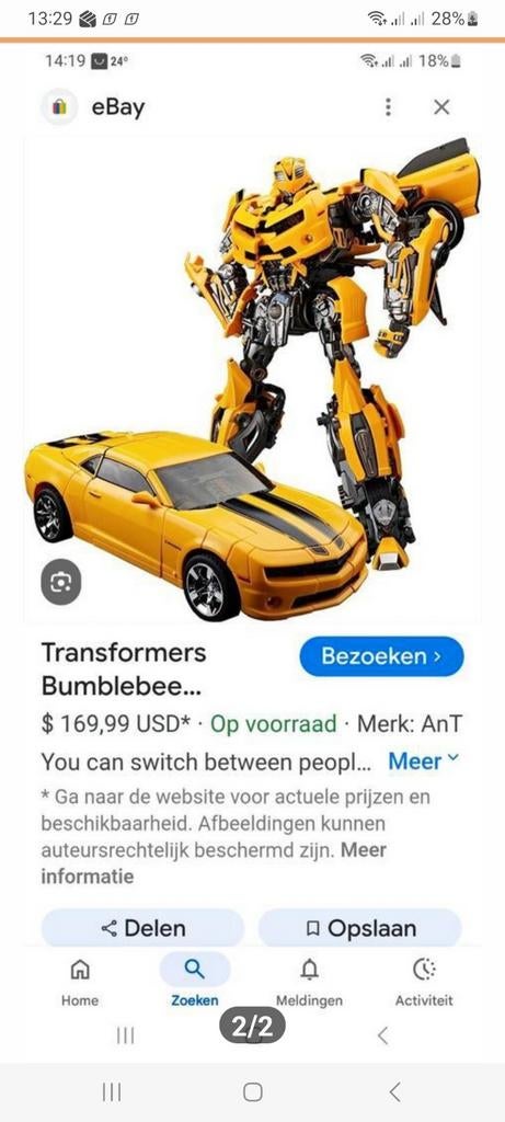 Transformers Bumblebee, Verzamelen, Transformers, Ophalen of Verzenden