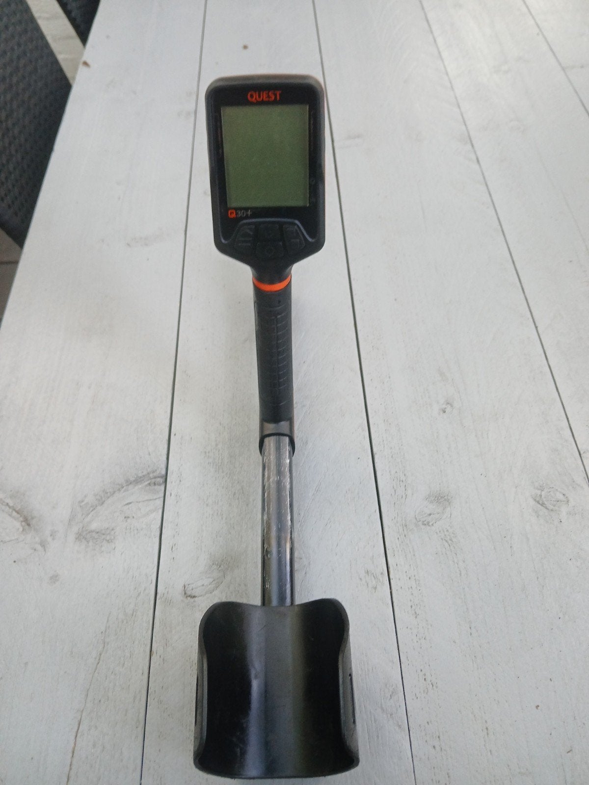 Quest Q30+ Metaaldetector - Zo goed als nieuw, Overige merken, Discriminatie metaaldetectie, Meer dan 30 cm, Ophalen of Verzenden