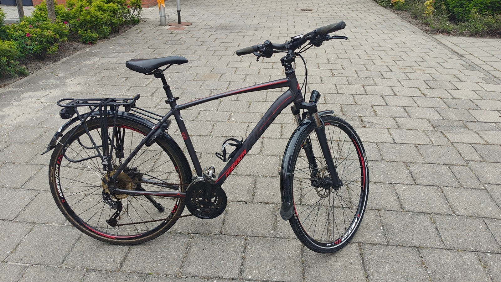Merida Crossway hybride fiets 52cm - Zo goed als nieuw, 28 inch, Vering, Zo goed als nieuw, Meer dan 20 versnellingen