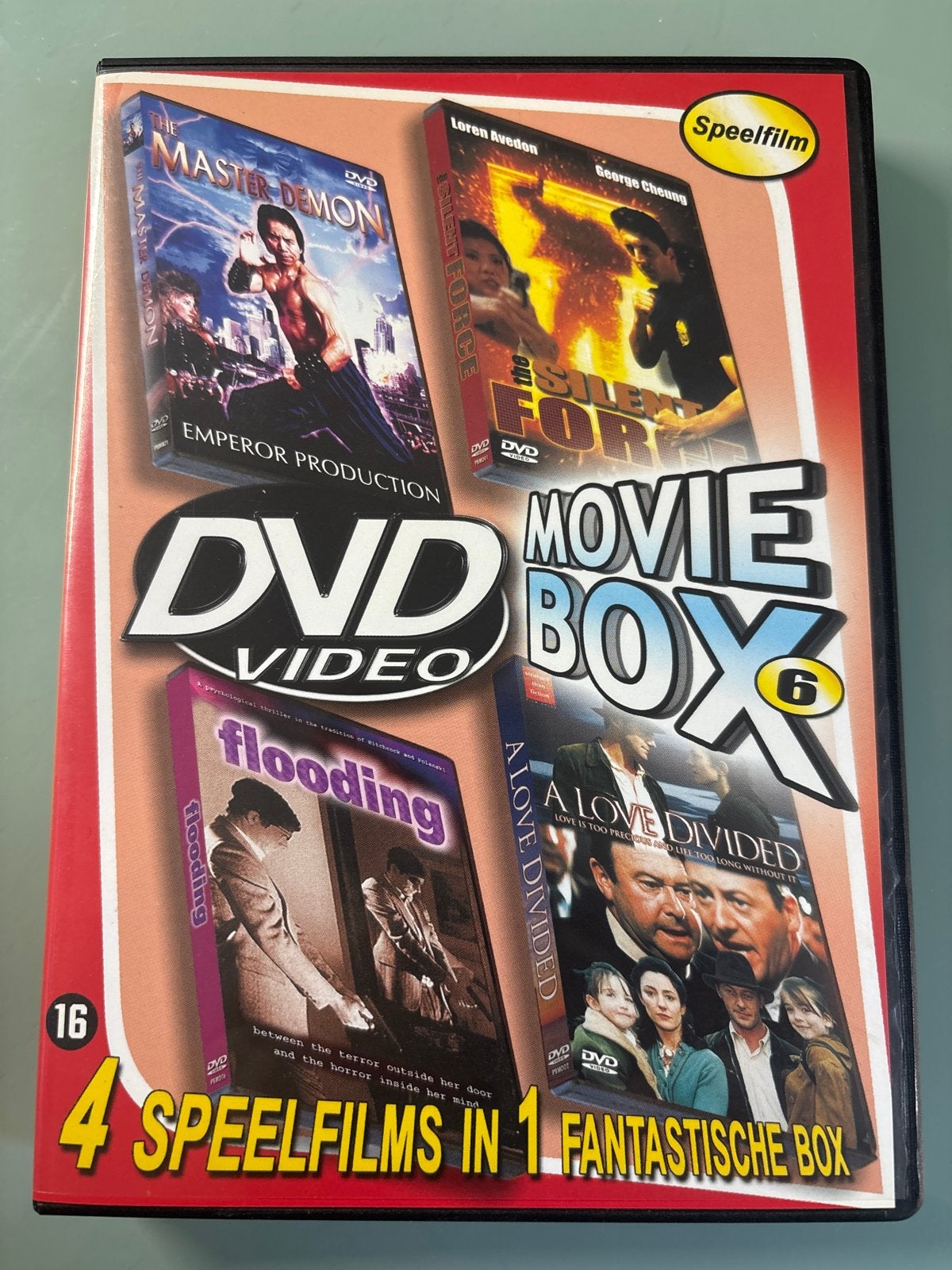DVD Movie Box 6: 4 Speelfilms in 1 Fantastische Box, Cd's en Dvd's, Gebruikt, Vanaf 16 jaar, Overige genres, Ophalen of Verzenden