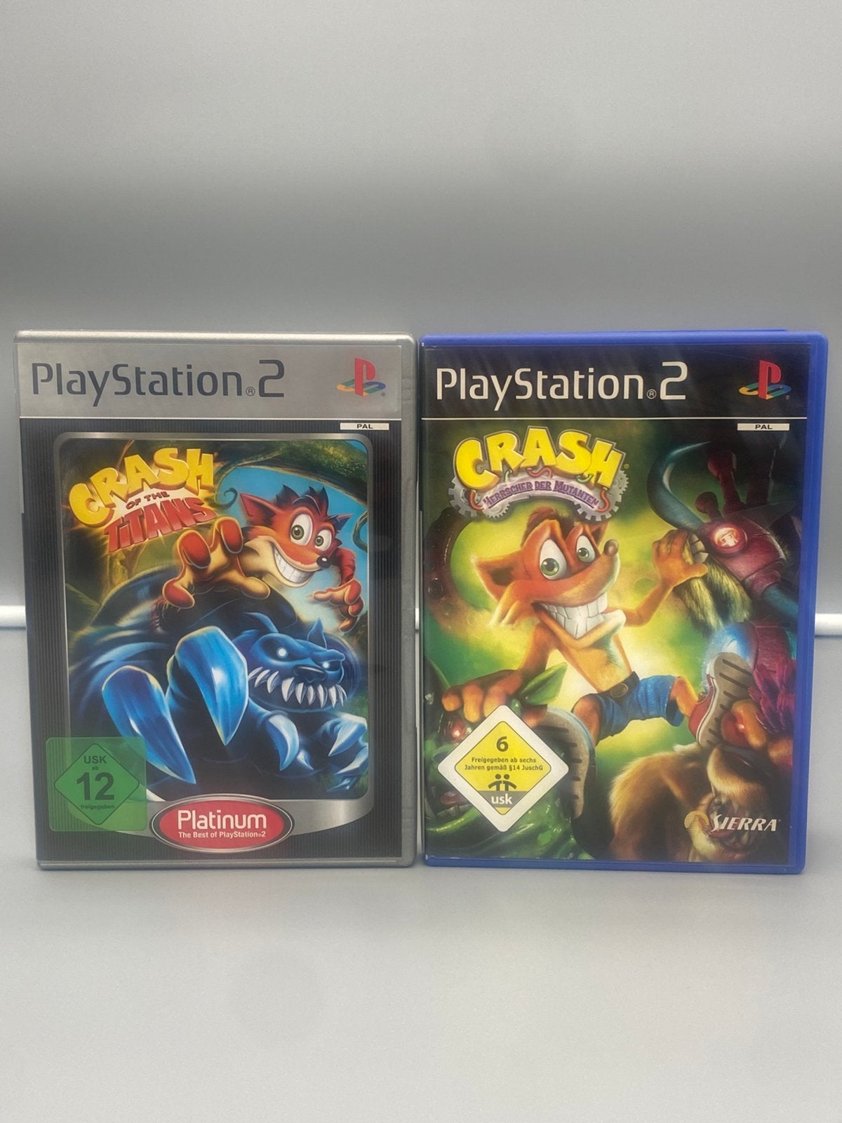Crash Bandicoot: Crash of the Titans & Mind Over Mutant PS2, Spelcomputers en Games, Avontuur en Actie, Sierra, Ophalen of Verzenden