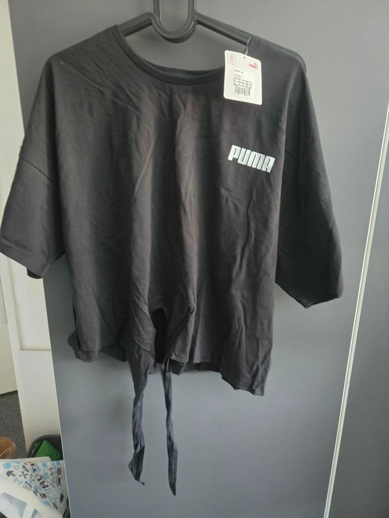 Puma Knotted Mesh Top Zwart - Maat XL, Kleding | Dames, Puma, Zwart, Maat 46/48 (XL) of groter, Nieuw