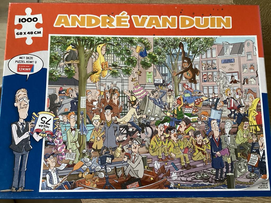 André van Duin Puzzel 1000 Stukjes, Ophalen of Verzenden, 500 t/m 1500 stukjes, Zo goed als nieuw, Legpuzzel