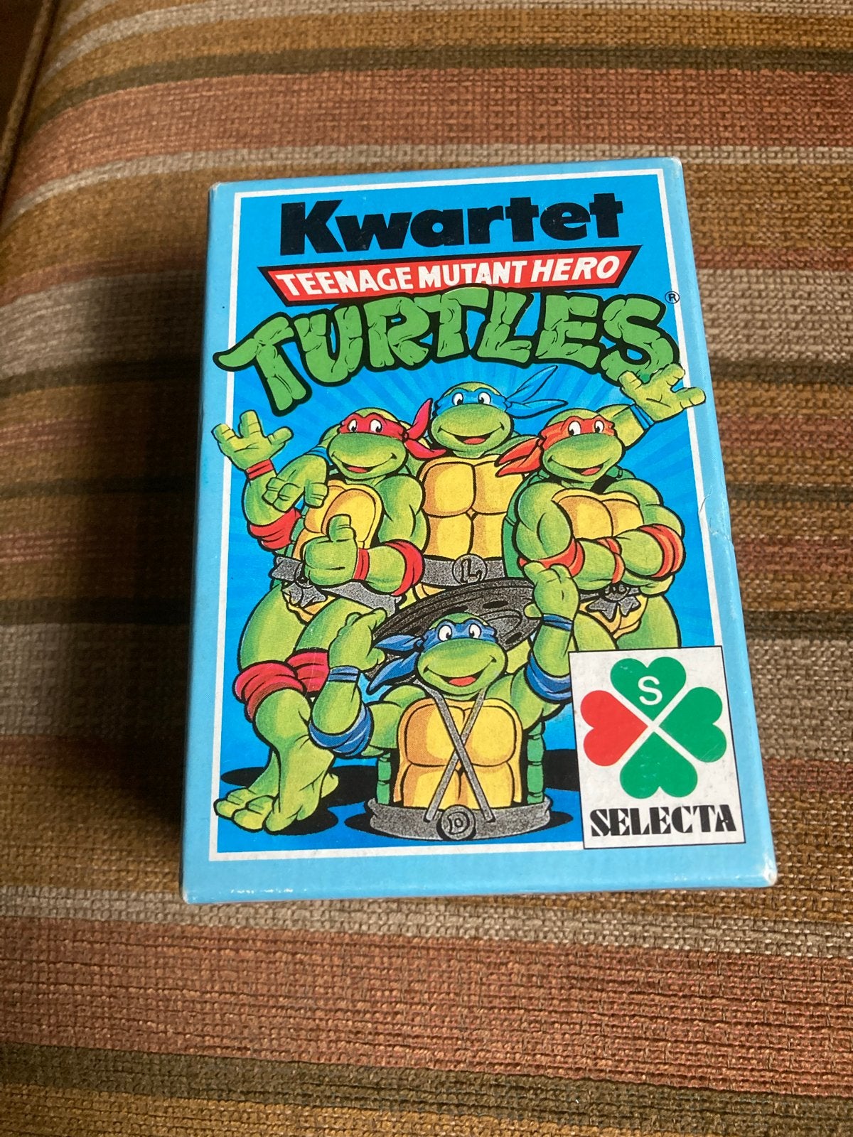 Vintage Kwartet Teenage Mutant Hero Turtles Selecta, Drie of vier spelers, Ophalen of Verzenden, Gebruikt