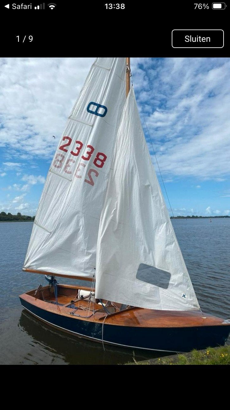 Schakel zeilbootje - Klaar voor het water!, Watersport en Boten, Ophalen, Fok, Hout, Bruynzeel