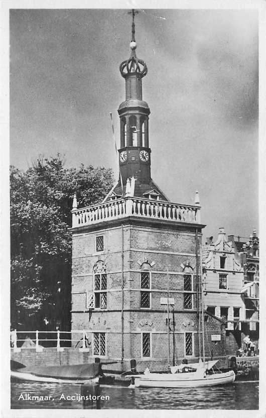300-318-025 Alkmaar Accijnstoren, Verzenden, Voor 1920, Noord-Holland