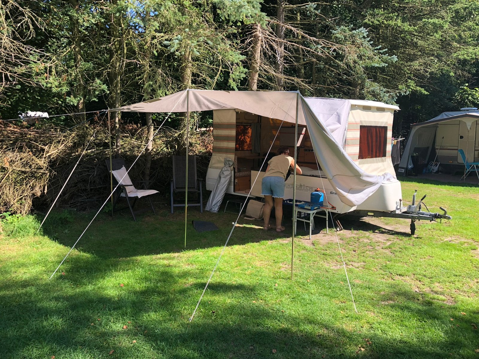 Luifel voor een Caravan of Paradiso Vouwcaravan, Ophalen of Verzenden, Gebruikt