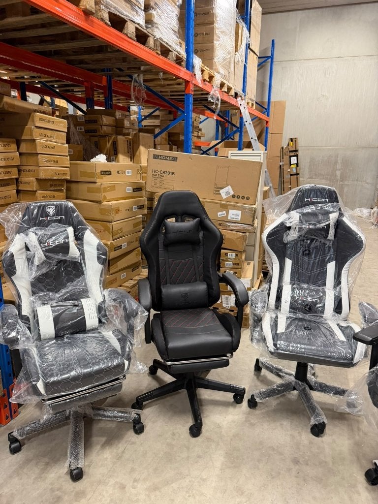 Gamestoel -Bureaustoel-Ergonomisch-Wit, Ophalen, Wit, Nieuw, Ergonomisch