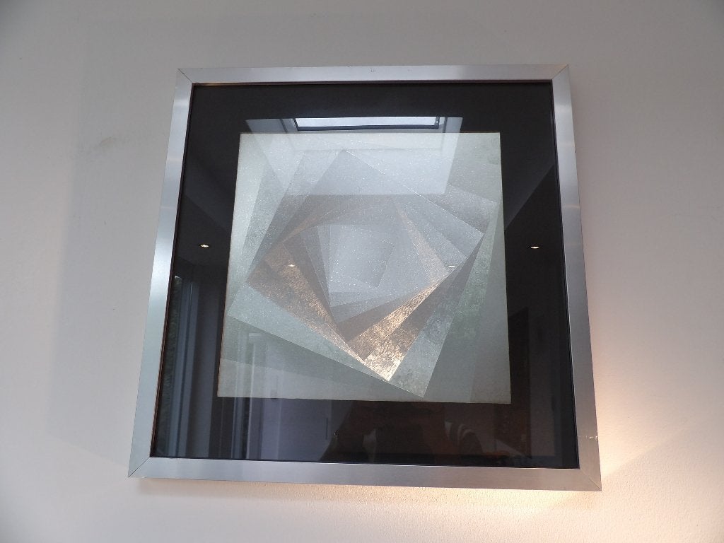 Seventies kinetische Gravure, Barbara Lüdinghausen, Ophalen of Verzenden