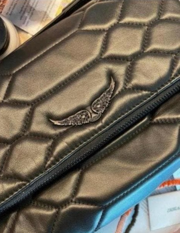 New- Zadig et Voltaire - XL Rocky Quilted Bag- Leather Black, Ophalen of Verzenden, Nieuw, Zwart, Schoudertasje