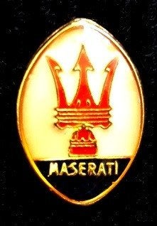 Maserati pin ovaal, Verzamelen, Ophalen of Verzenden, Nieuw, Transport, Speldje of Pin
