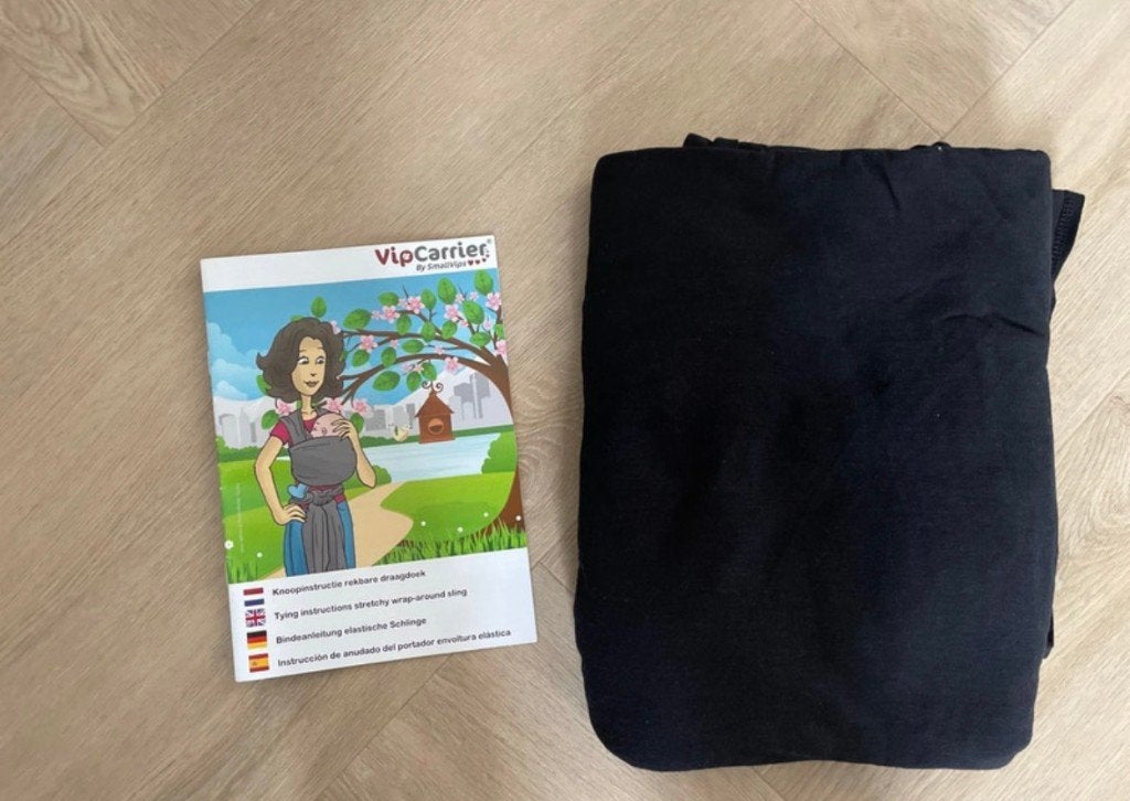 Rekbare draagdoek kleur zwart, Ophalen, Zo goed als nieuw, Vip carrier