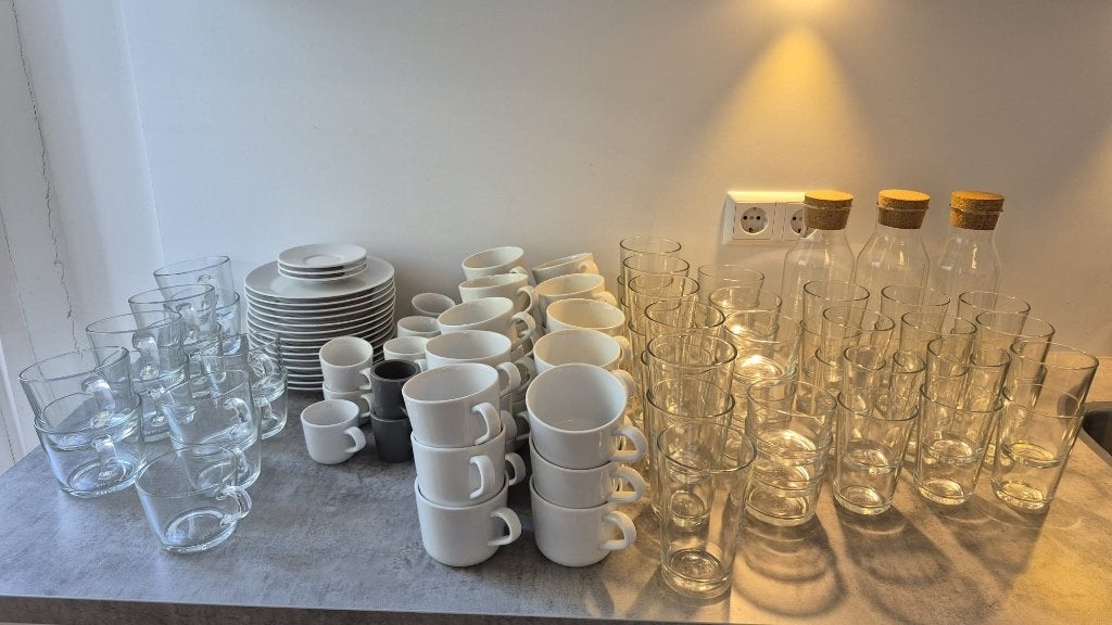 Ikea 365 servies set, Ophalen, Gebruikt, Glas, Modern