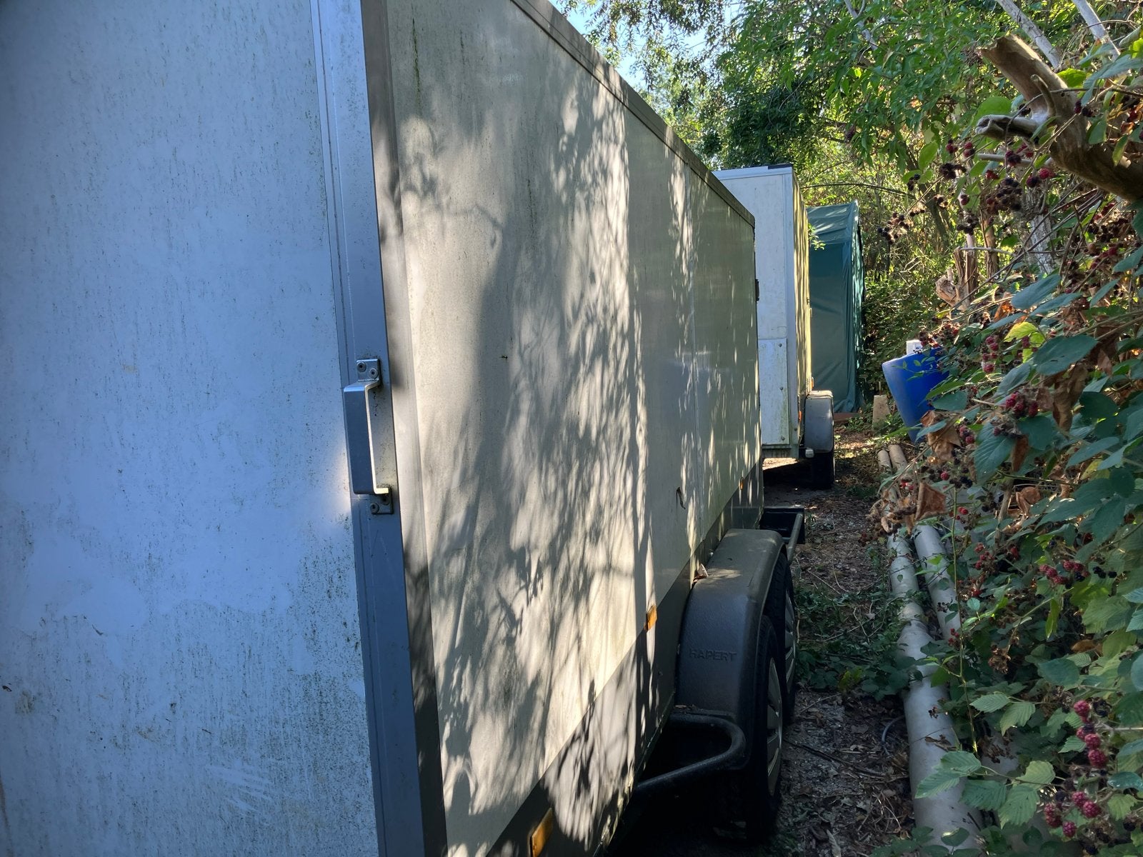 Hapert aanhangwagen gesloten, dubbelasser, Auto diversen, Aanhangers en Bagagewagens, Ophalen, Gebruikt