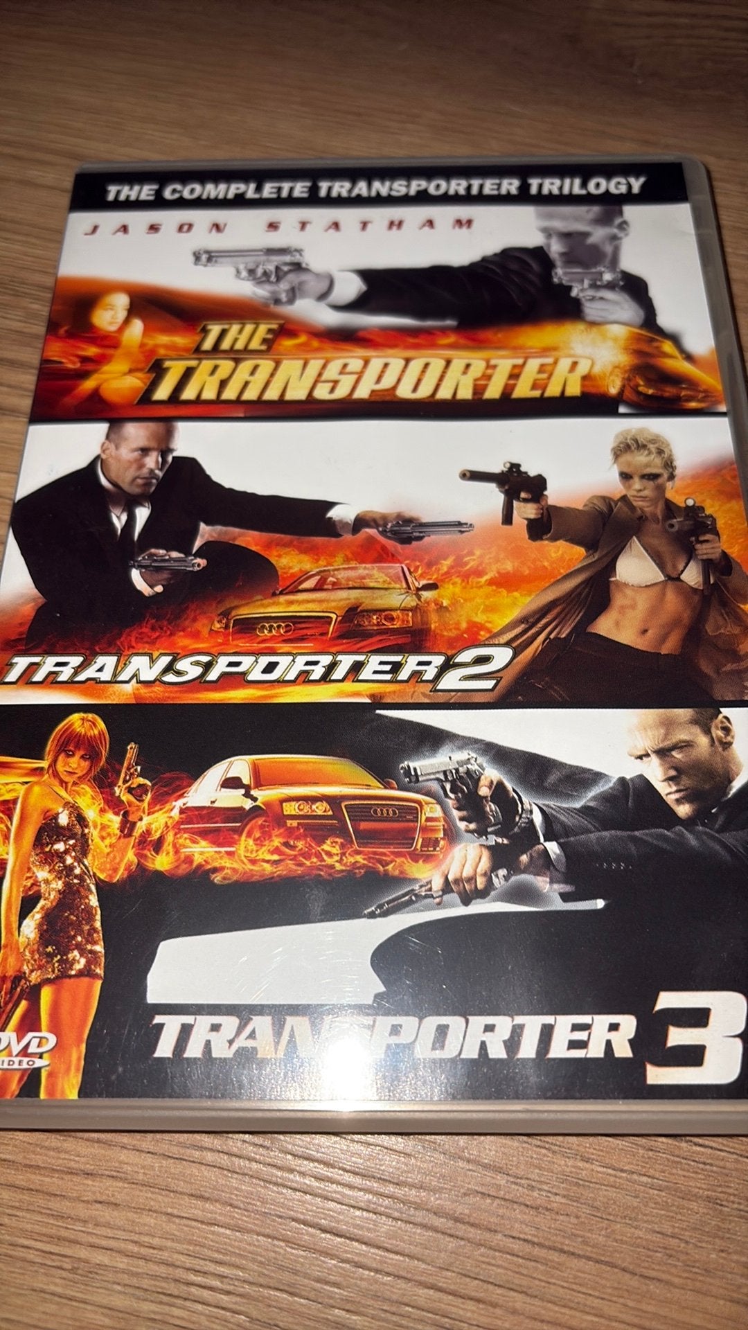The Transporter Trilogy met deel 1, 2 en 3 met Jason Statham, Cd's en Dvd's, Vanaf 16 jaar, Ophalen of Verzenden, Zo goed als nieuw