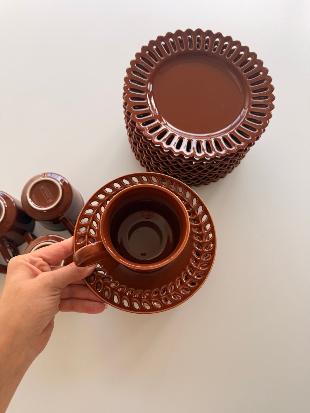 Zara Home servies: koffiemokken en ontbijtborden, Ophalen, Keramiek, Zo goed als nieuw, Overige stijlen