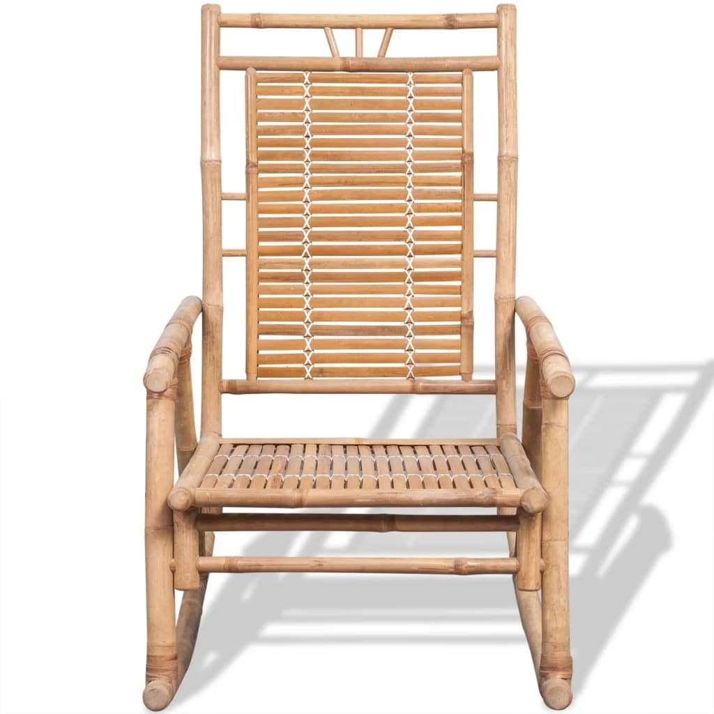 Schommelstoel bamboe hout houten schommelen GRATIS VERZONDEN, Huis en Inrichting, Stoelen, Overige kleuren, Verzenden, Nieuw, Hout