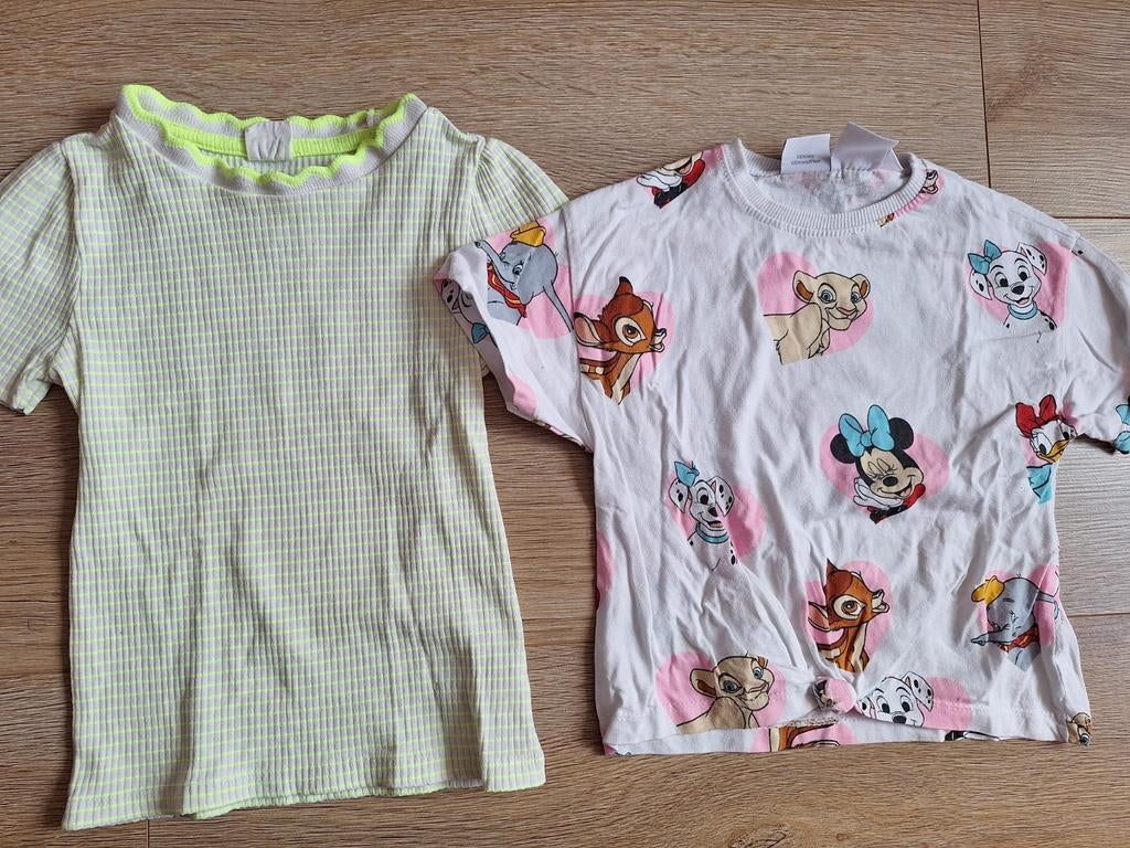 2 mooie zomershirtjes mt 98: Hema en Zara!, Meisje, Ophalen of Verzenden, Zo goed als nieuw, Shirt of Longsleeve