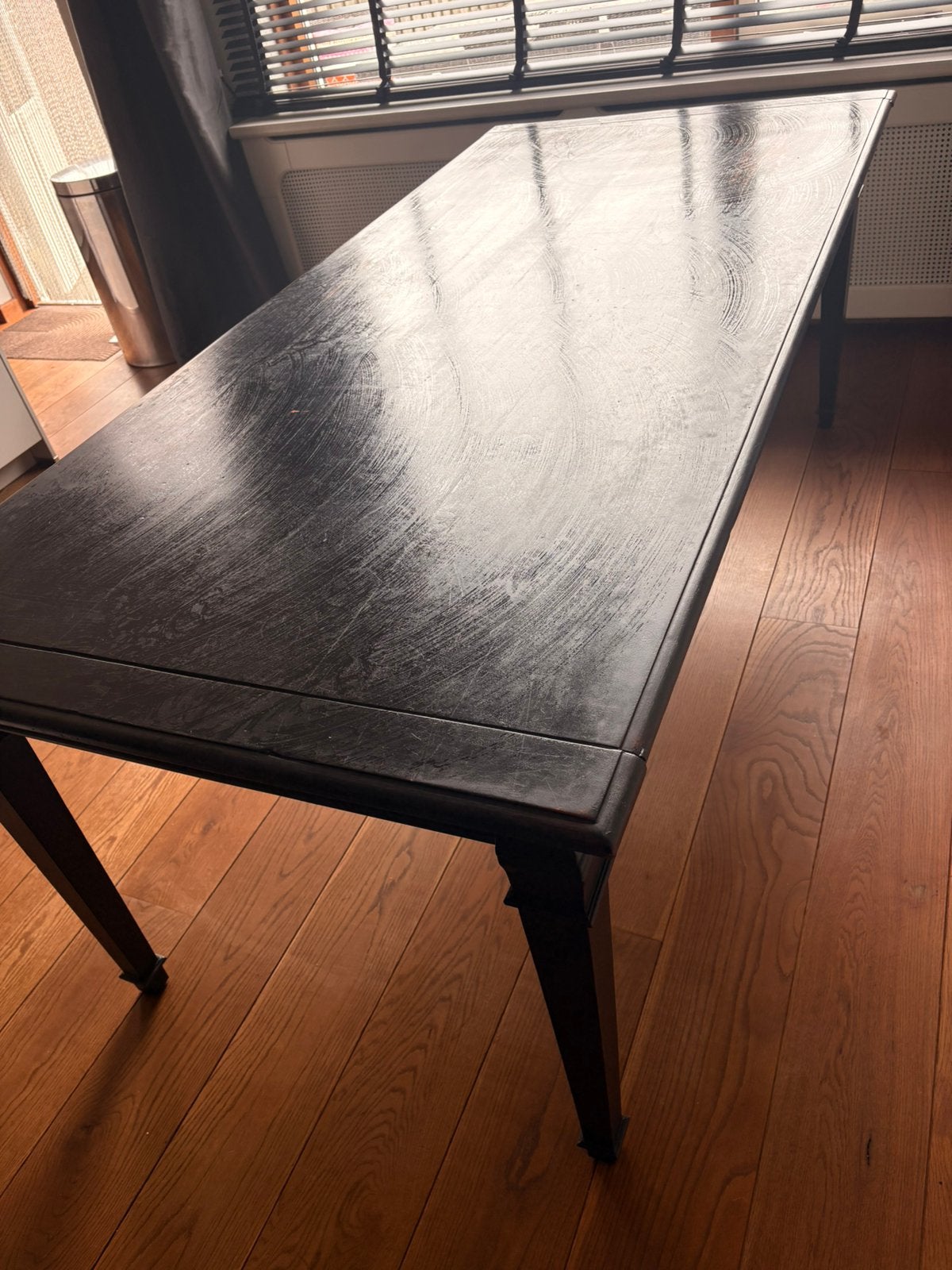 Koloniale teakhouten eettafel 210 cm, Huis en Inrichting, Tafels | Eettafels, Ophalen, Gebruikt, Koloniaal, Teakhout