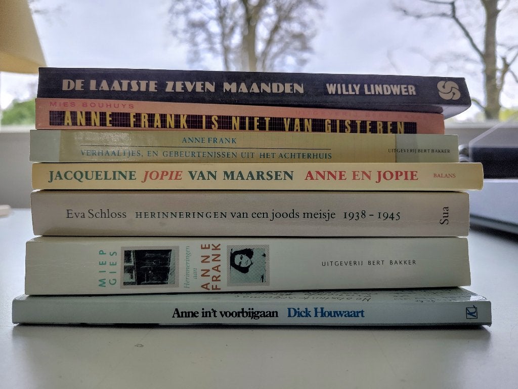 Anne Frank - 7 boeken, Boeken, Zo goed als nieuw, Meerdere auteurs, Overige onderwerpen, Ophalen