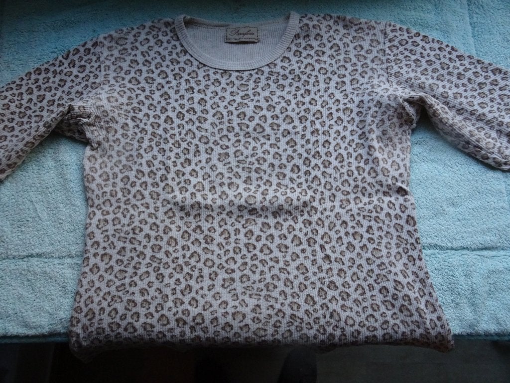 T-shirt, Beige, Maat 42/44 (L), Ophalen of Verzenden, Lange mouw